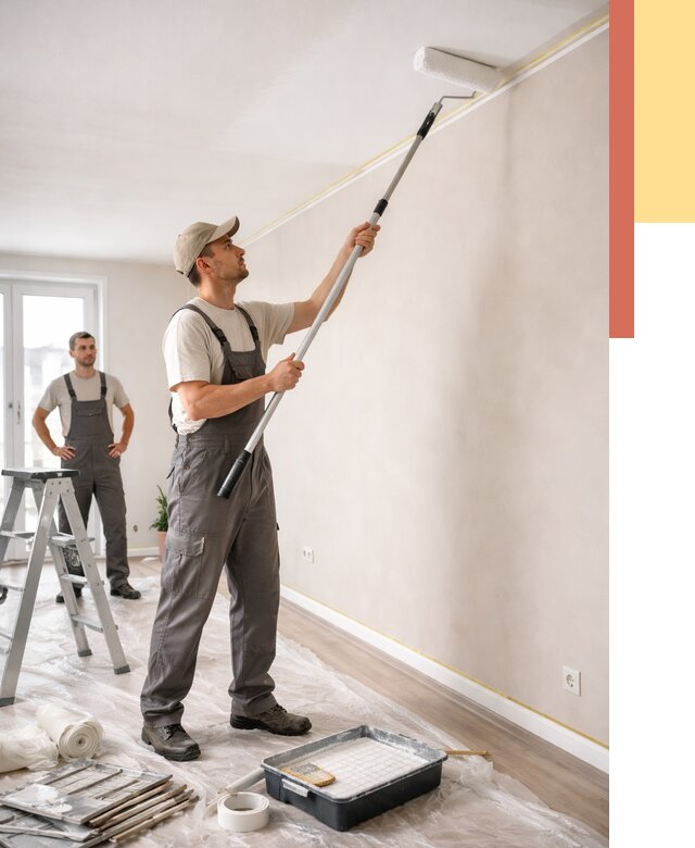 Покраска потолка из гипсокартона в Чебоксарах от 4628 руб./м2 — услуги под ключ | ОТДЕЛОЧНИК-Чбк