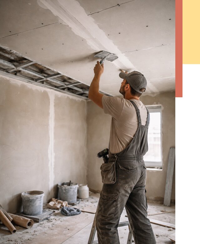 Ремонт потолка из гипсокартона в Чебоксарах от 668 руб./м² — быстро и недорого | ОТДЕЛОЧНИК-Чбк