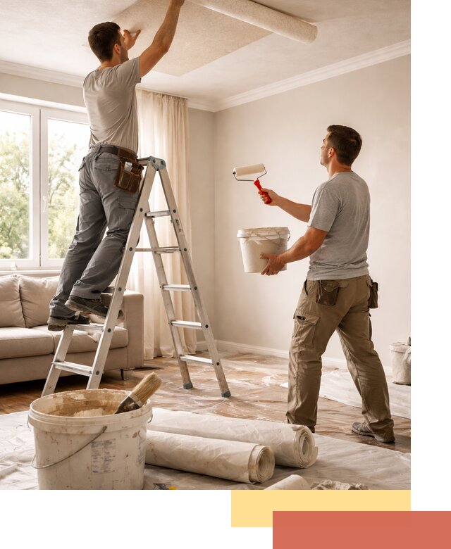 Поклейка обоев на потолок в Чебоксарах — качественно и быстро