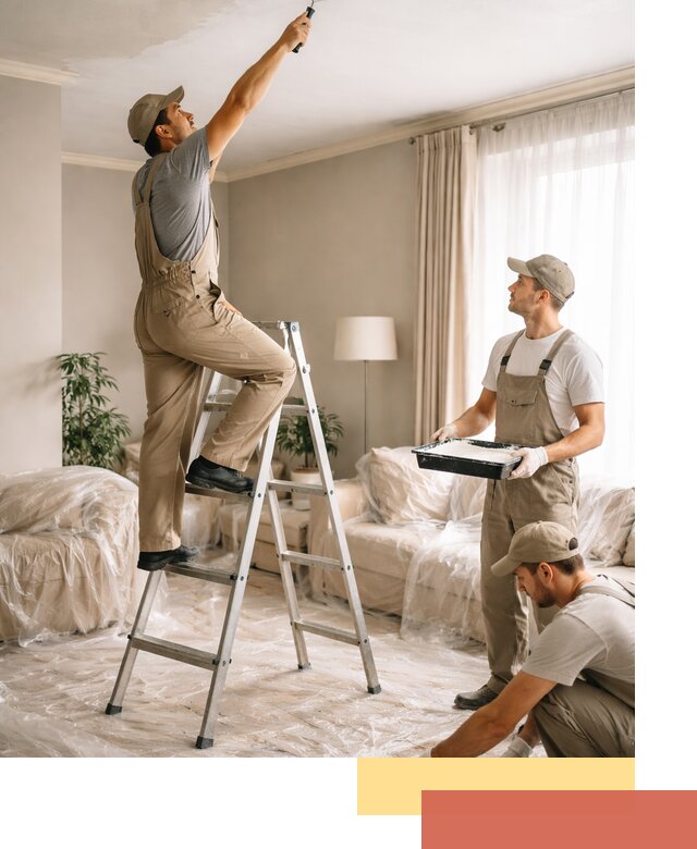 Покраска потолков акриловой краской в Чебоксарах качественно и быстро