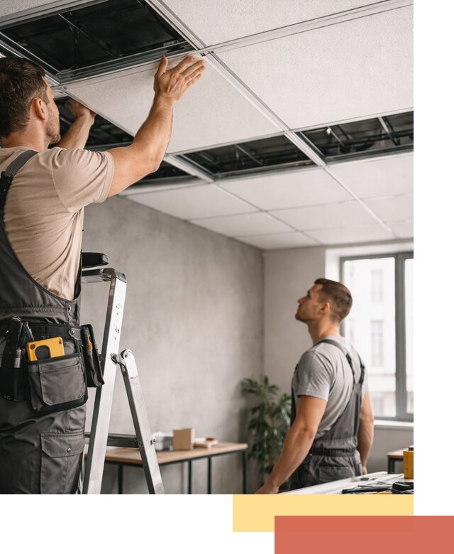 Монтаж потолочной плитки в Чебоксарах качественно и в срок