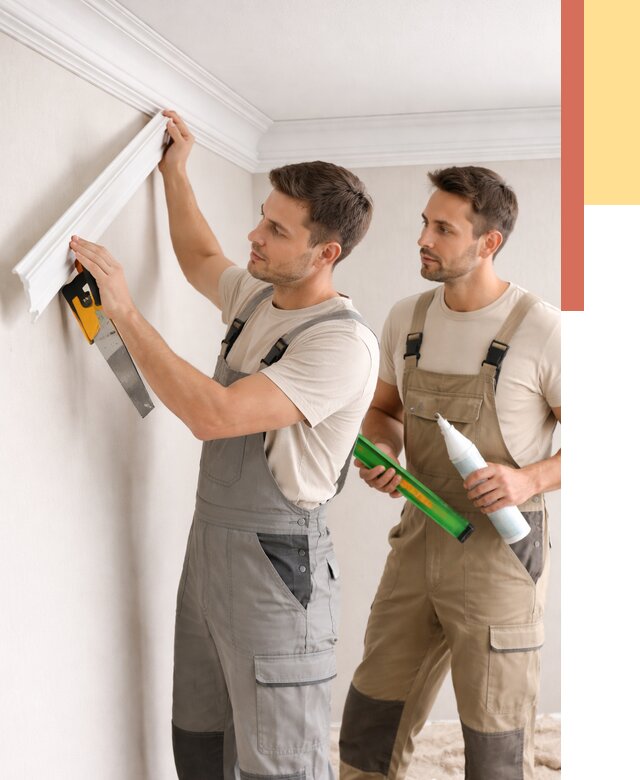 Монтаж потолочного плинтуса в Чебоксарах от 2365 руб. — быстро и недорого | ОТДЕЛОЧНИК-Чбк